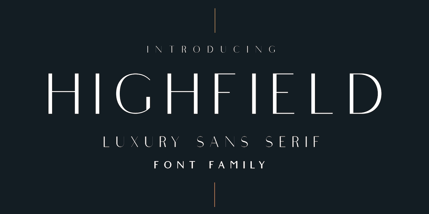Highfield Font preview